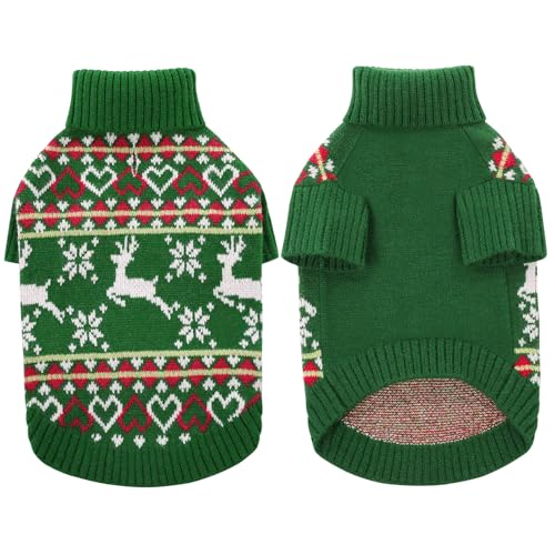 Dog Christmas Sweater (Small / Christmas Green)