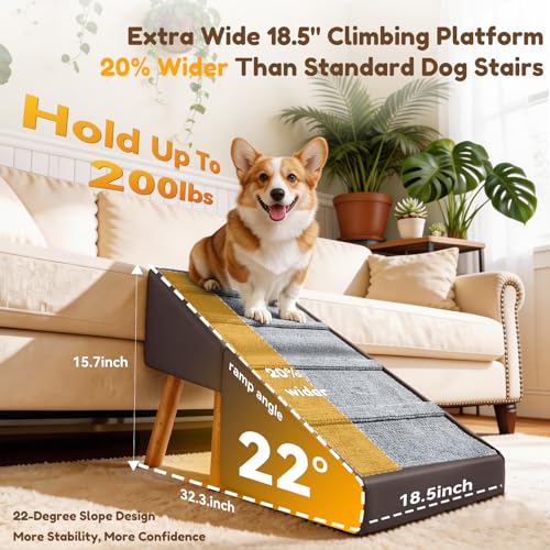 Dog Ramp for Small Dogs (Brown)