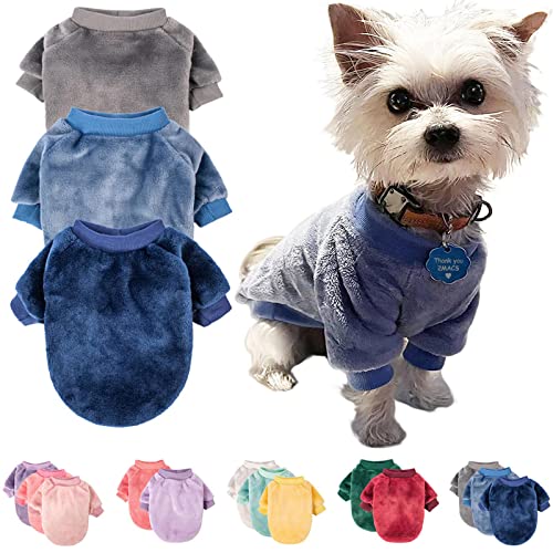 Small Dog Sweaters (Grey,Blue,Dark blue / Large)