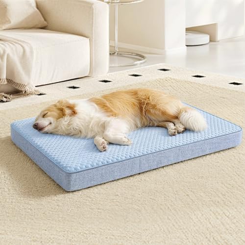 XL Cooling Dog Beds for Large Dogs (Blue / X-Large-41"x 29" x 3.5")