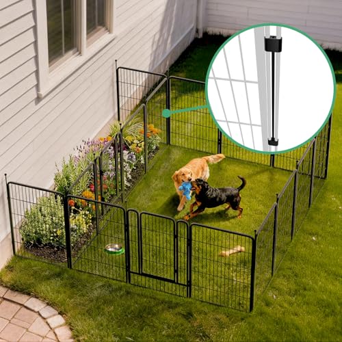 Rollick Dog Playpen with Divider Connectors (Black / 40"H)