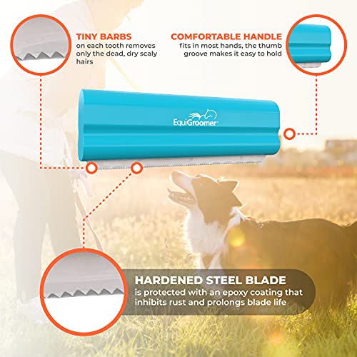 5 Inch Undercoat Deshedding Brush for Dogs & Cats (5 Inch / Turquoise)