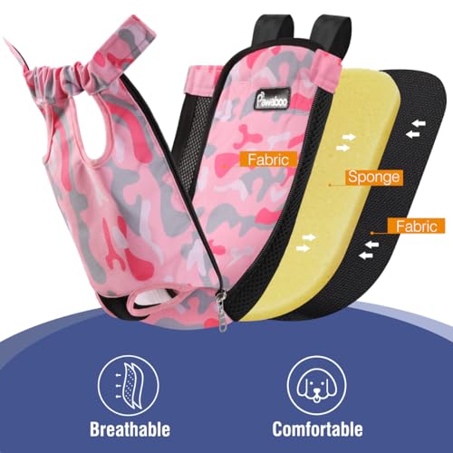 Pet Front Carrier Backpack for Small Medium Dogs (P-Pink Camouflage / Small (Pack of 1))