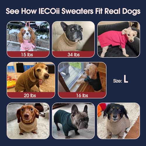 Small Dog Sweater (Light Grey / Large)