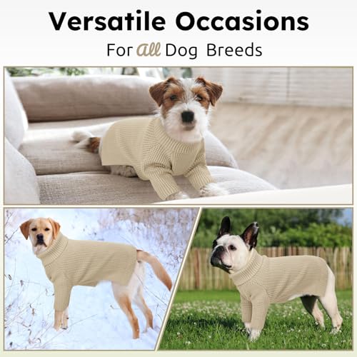 Soft Large Dog Sweater (Apricot / XXX-Large)