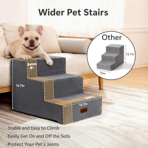 Dog Stairs for Small Dogs (Grey)