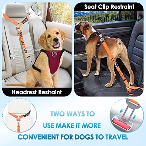 Dog Seat Belt for Car (E.Orange)