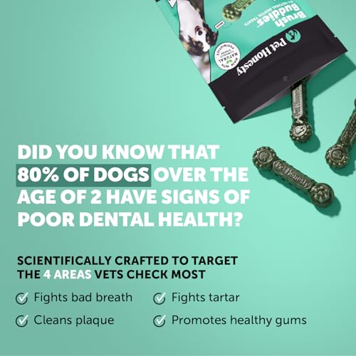 Brush Buddies Vet Backed Dog Dental Chews (15 Count (Pack of 1))