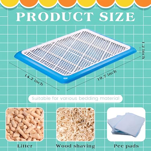 1 Pcs Dog Potty Tray (Blue / 19.7 x 14.2 Inch)
