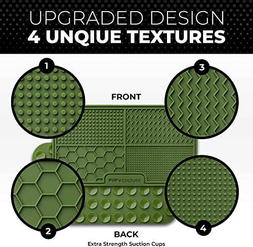 Dog Lick Mat for Dogs (2 Pack / Green)