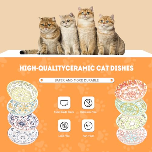 Cat Food Bowl (Boho–8 Pack)