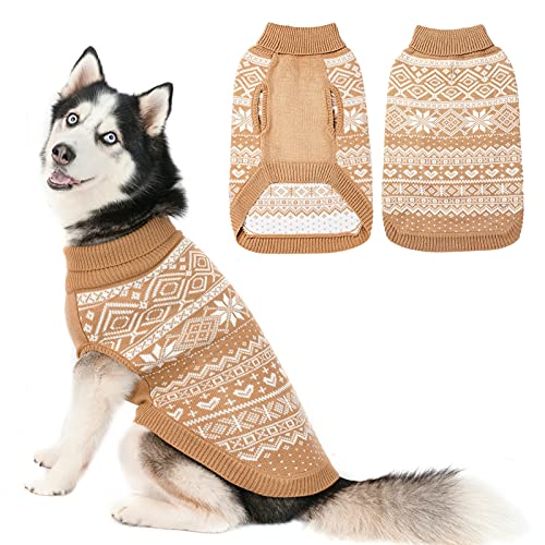 Dog Sweater Argyle Beige ML (Medium/Large / Cream)