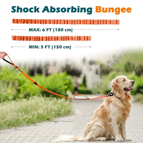 Heavy Duty Tactical Dog Leash (Orange)