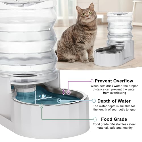 4L Gravity Cat Water Dispenser (4L, without Filter / White)