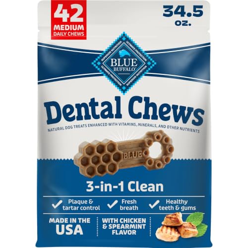 Chicken & Spearmint Medium Dental Chews (34.5 Ounce (Pack of 1))
