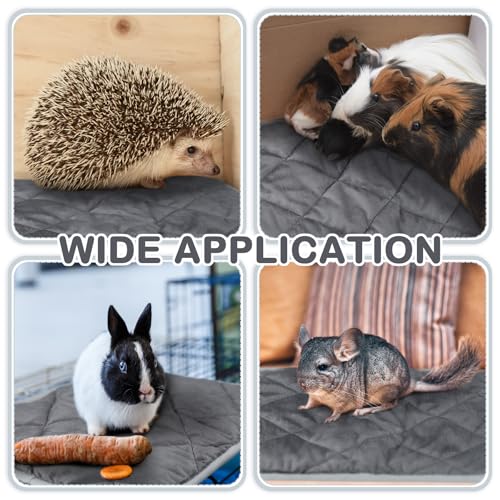 4 Pack Self Heating Cat Pad Self Warming Dog Mat Reflects Body Heat Extra Warm Thermal Pet Pad Washable Dog Cat Bed Crate Bed Mat Blanket (16 x 16 Inch / Gray)