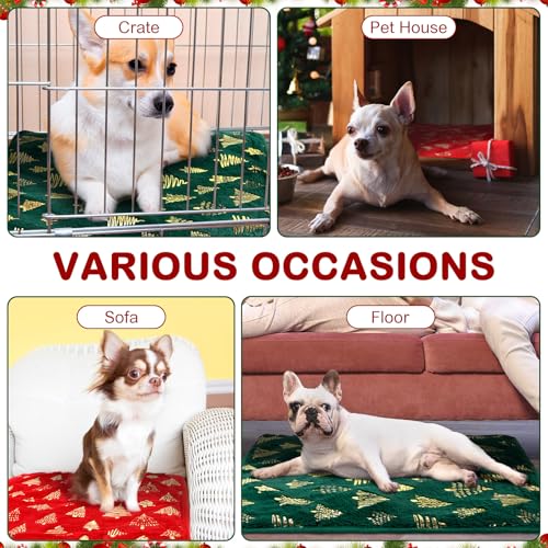 4 Pack Self Heating Cat Bed Cat Self Warming Pad with Removable Cover Extra Warm Thermal Pet Pad Washable Pet Crate Mat Anti Slip Kennel for Indoor Outdoor Pets (16 x 20 Inches)