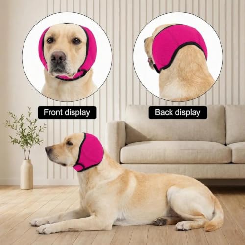 No Flap Ear Wraps for Dogs (Rosy / L)