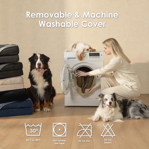 Orthopedic Dog Bed for Large Dog (Purple / 36x27x7)
