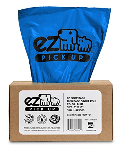 EZ Pickup 1000 Count Dog Waste Poop Bags