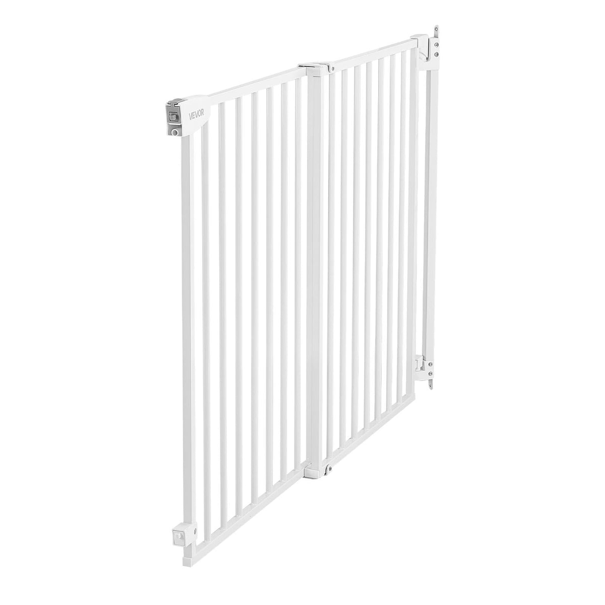 Pet Gate for Stairs (White / 31-48" Wide x 30" Tall)