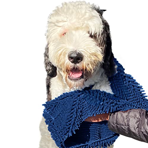 Soggy Doggy Super Shammy Absorbent Dog Towel (Navy Blue)