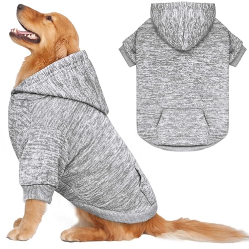 Dog Sweaters for Large Dogs (X-Large / Grey)