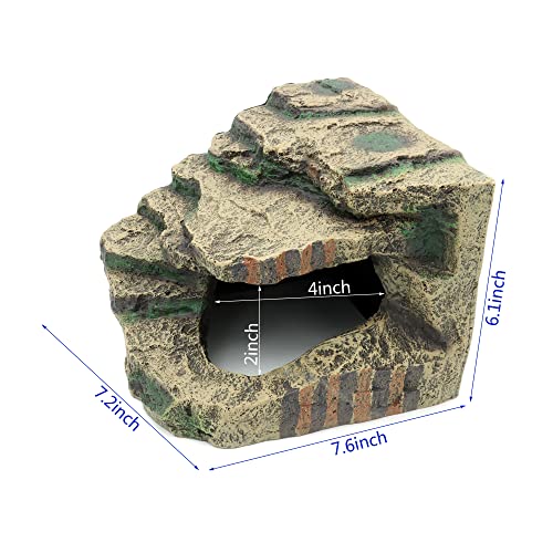 Large Resin Reptile Tank Accessories Hideouts Cave