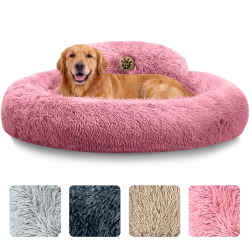 PetJett Large Dog Bed (Pink / Large - 36”L x 36”W x 8”Th)