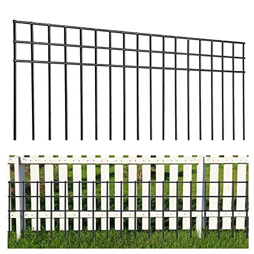 32x10 inch No Dig Animal Barrier Fence (32x10-20P black)
