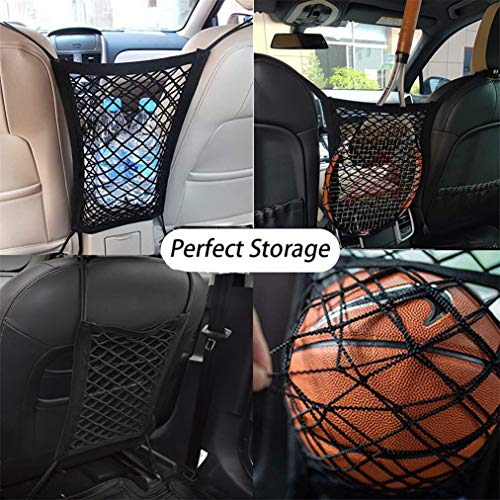 Dog Car Net Barrier with Mesh Organizer (12 in × 14.5 in)