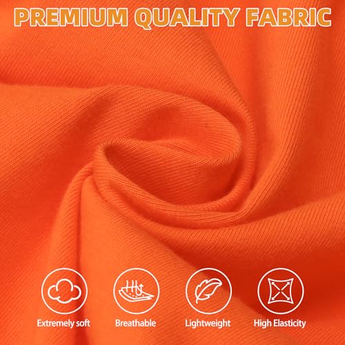 Large Fall Dog Clothes for Boy Girl (Orange&Red / X-Large(Chest 26", Back 19"))