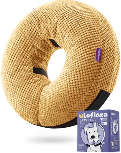 Inflatable Dog Cone Collar (L(Neck 13"-16") / Yellow)