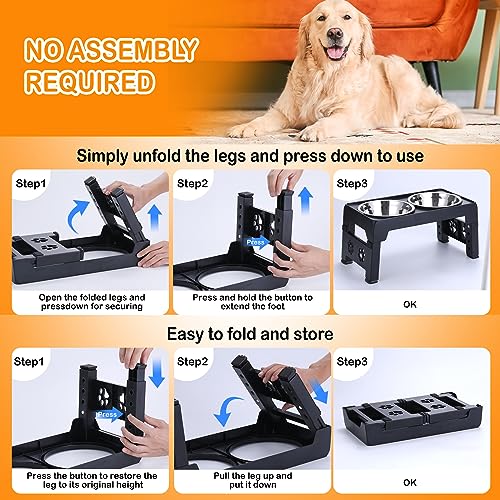Elevated Dog Bowls (Black)