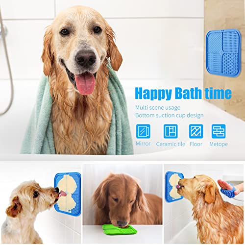 Lick Mat for Dogs (2pack / Blue, Green)