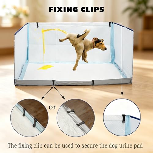 Dog Litter Box with High Walls (Blue star / M-36''Lx23.6''Wx16''H)