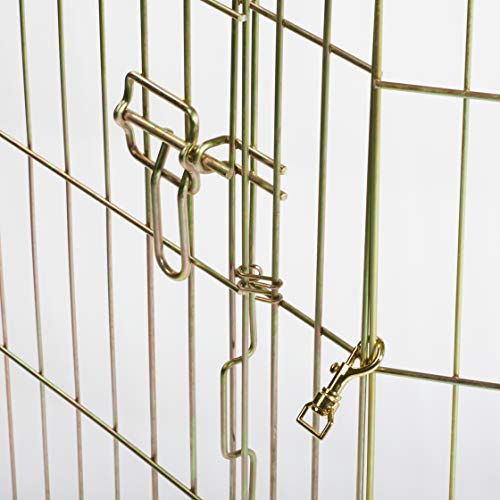 MidWest 24 Inch Exercise Pen (Gold Zinc w/ Door / 24" H)