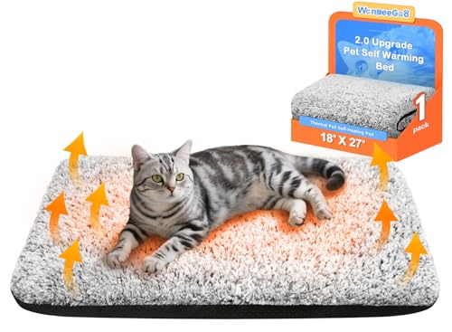 Self Warming Cat Bed (Gray / 18"x27")