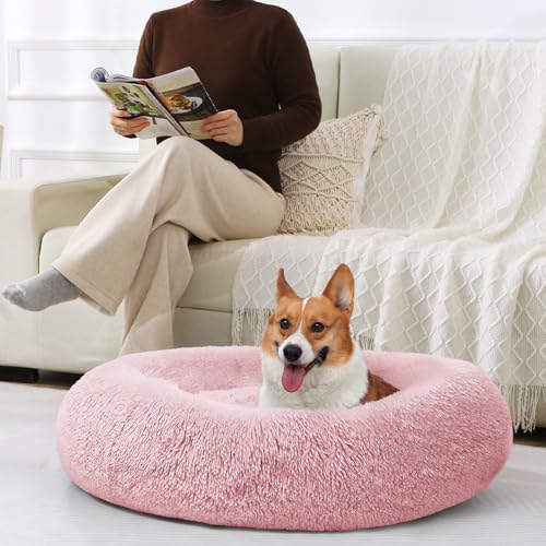 Dog Bed Calming Anti (31" / Smoke Pink)