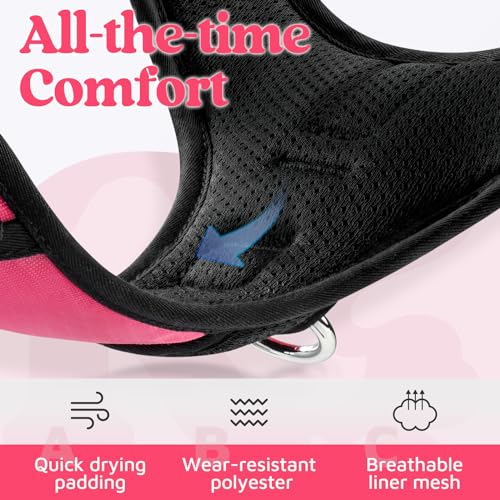 Dog Harness Medium Sized (Pink / Medium)