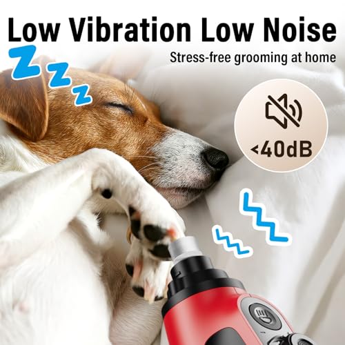 Smart 6 Speed Dog Nail Grinder (Red)