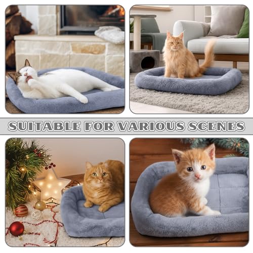 4 Pack Self Warming Cat Bed 15.7 x 11.8 Inch Cat Bed for Indoor Cats Heated Pet Crate Mat Extra Warm Thermal Dog Pad Anti