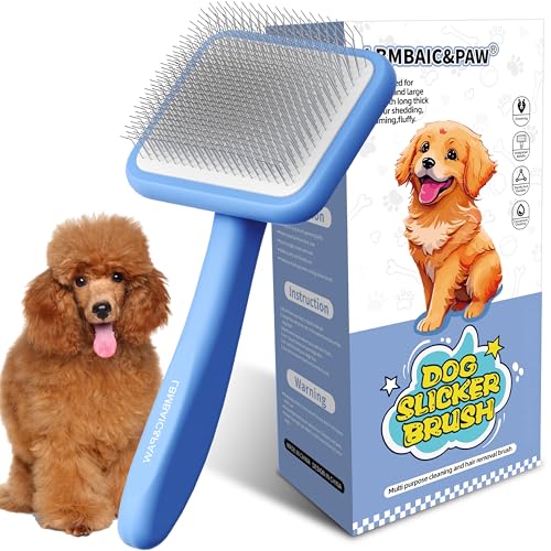 Dog Brush for Poodles (Blue)