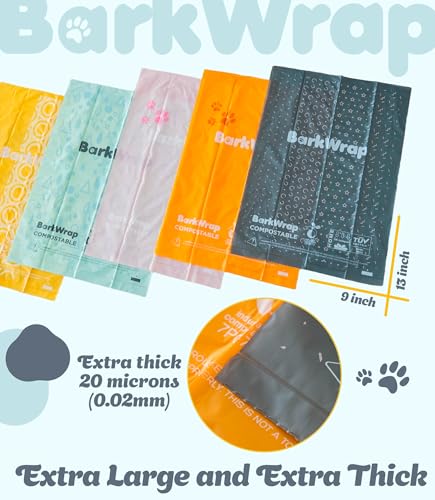 240 Compostable Dog Poop Bags Rolls Raspberry Scented Extra Thick Leak (1 Count (Pack of 240) / RASPBERRY)
