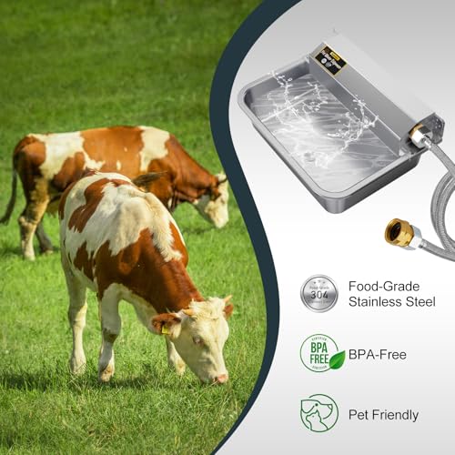 1Gal 3.8L Automatic Water Dispenser for Dogs (SS-sliver)
