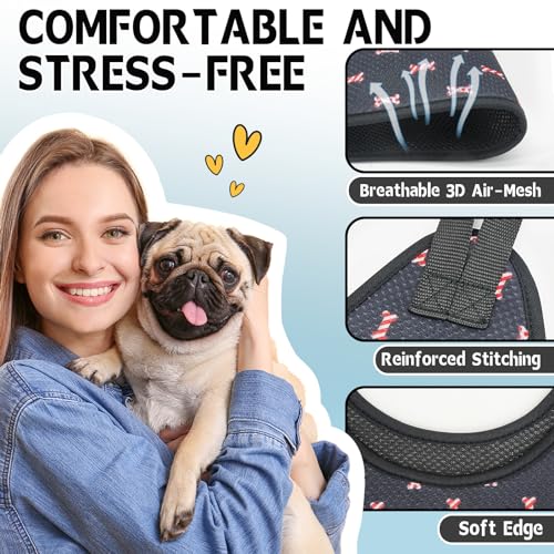 Dog Grooming Hammock for Nail Trimming (M（ Max 48 Lb：Leg space: 6.3"-13.5"） / Blackcurrant)