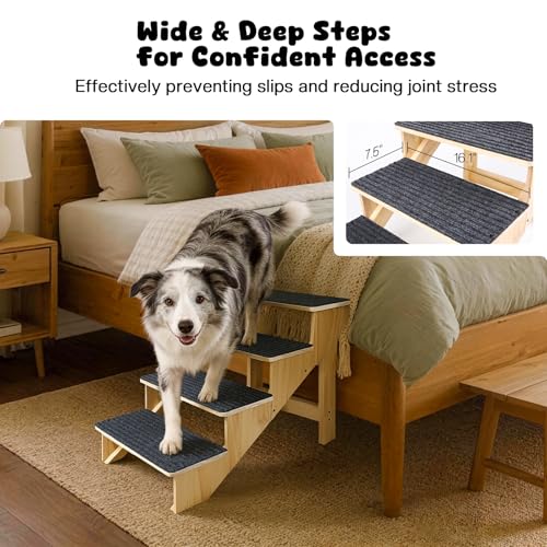 4 Step Dog Stairs for Large Dogs (4-Step)