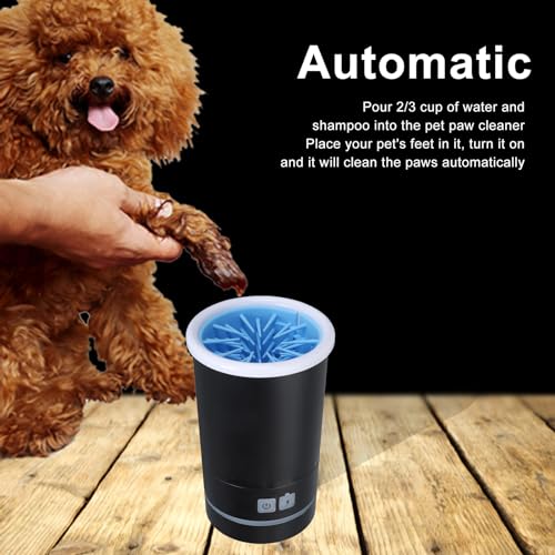 Automatic Dog Cleaner (M / Black White)