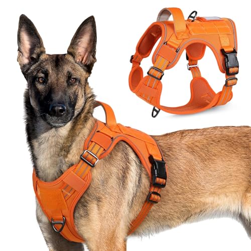 Tactical Dog Harness for X (Orange / X-Large)