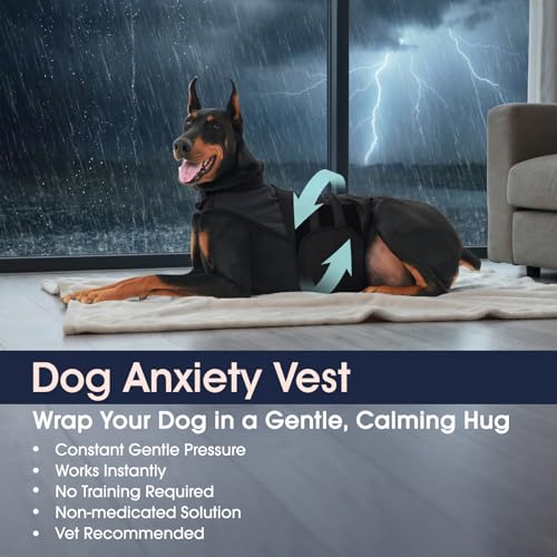 Dog Anxiety Relief Vest (Grey / Medium (Chest: 17.3''-25.2''))